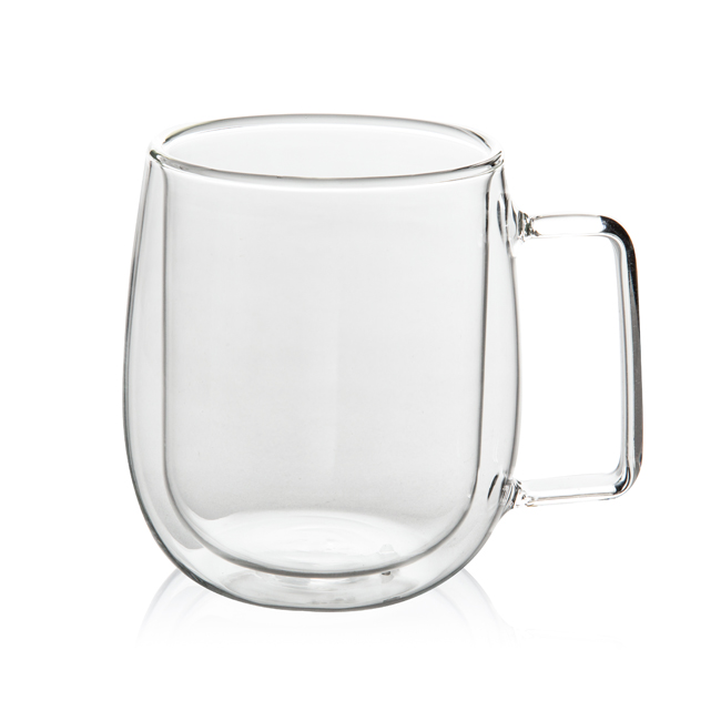 GD0304 Double Wall Heat Insulation Glass Mug 
